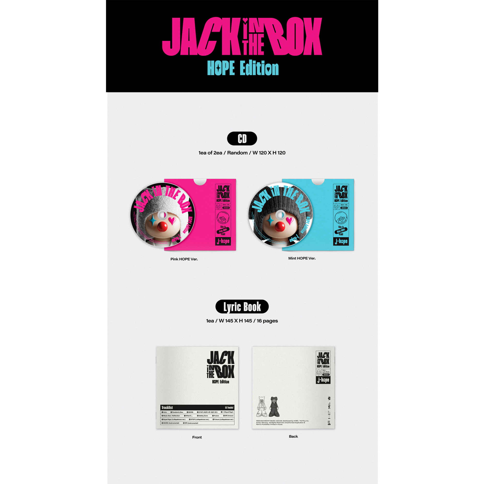 Jack In The Box (HOPE Edition): CD Box Set - BTS UK Jack In The Box (HOPE Edition): CD Box Set - BTS UK