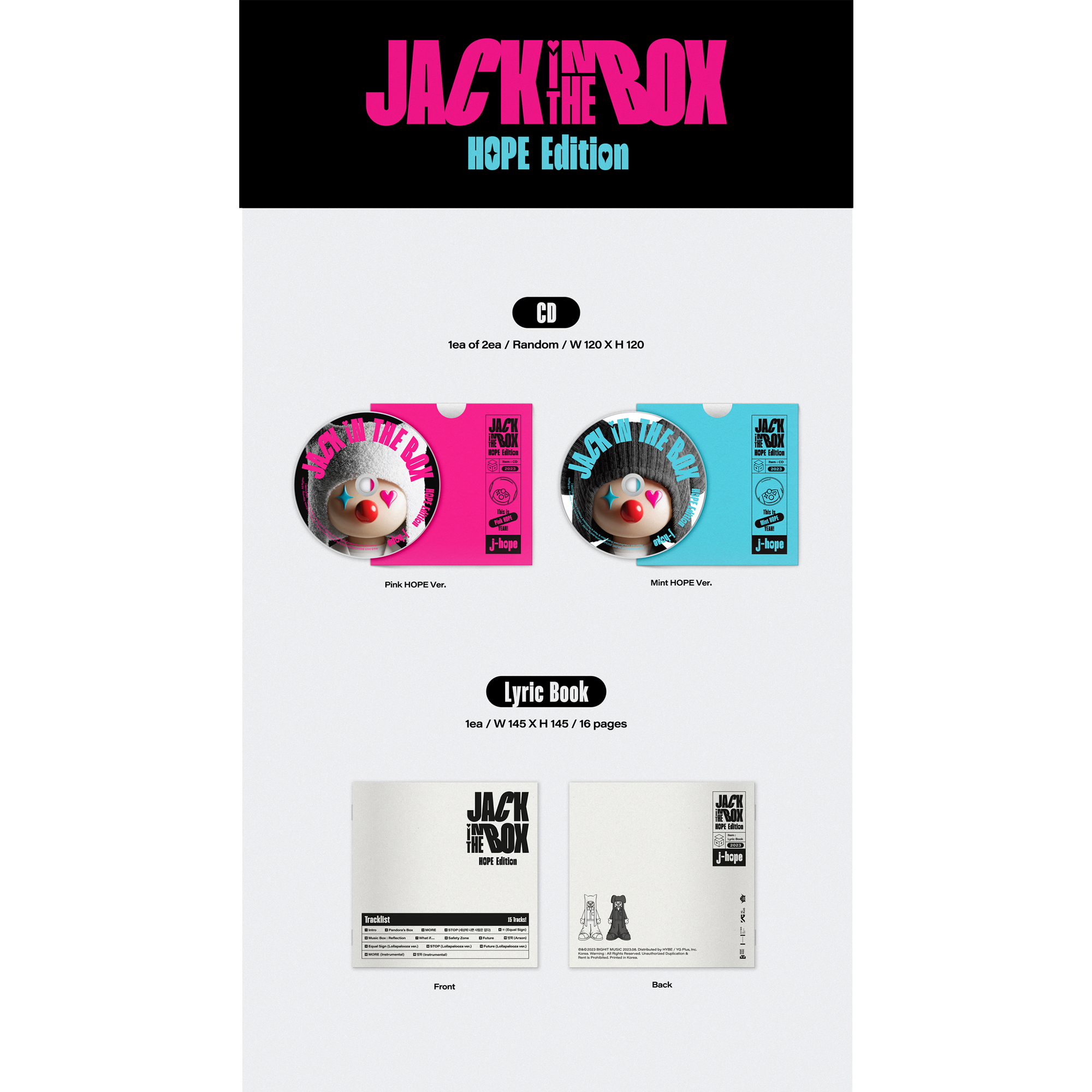 j-hope (BTS) - Jack In The Box (HOPE Edition): CD Box Set